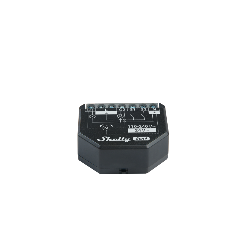 Shelly · Flush-mounted · "2PM Gen4" · Relay · max. 16A · 2 channels · Measuring function · WLAN · Matter · Zigbee · Bluetooth