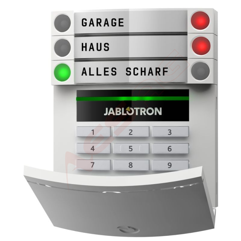 JABLOTRON wireless access module with keypad and RFID reader