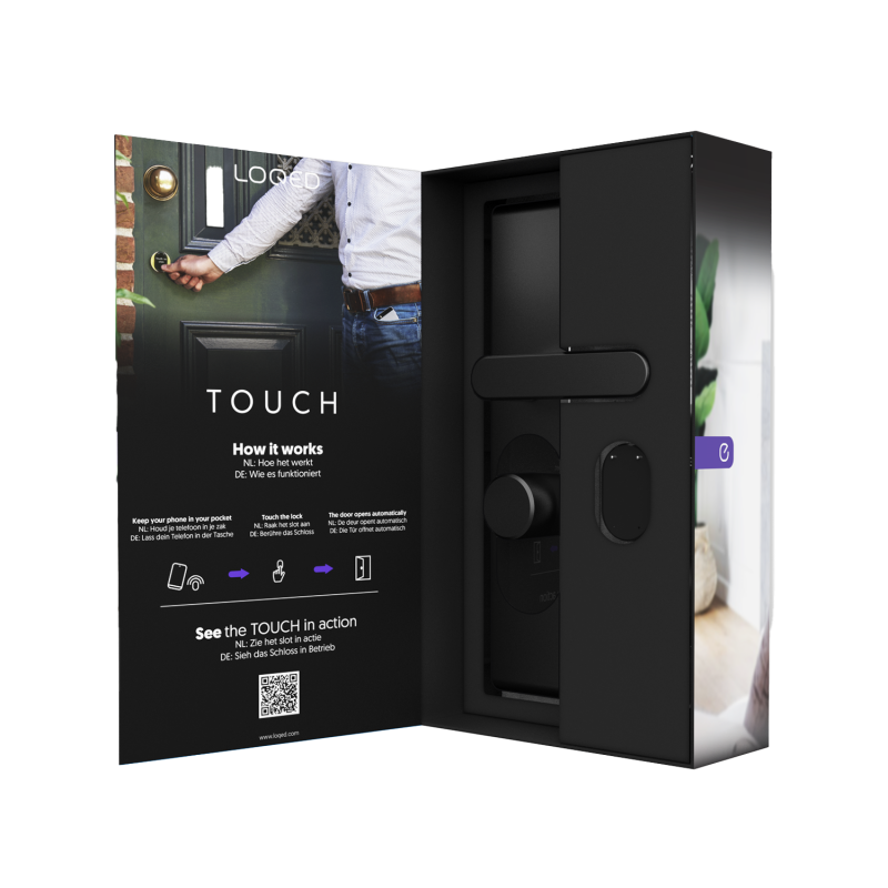 Shelly · "LOQED Touch Smart Lock black" Smart door lock - 240745 - 1