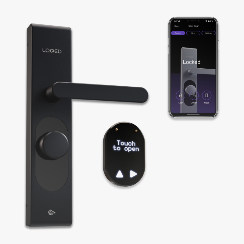 Shelly · "LOQED Touch Smart Lock black" Smart door lock - 240745 - 2