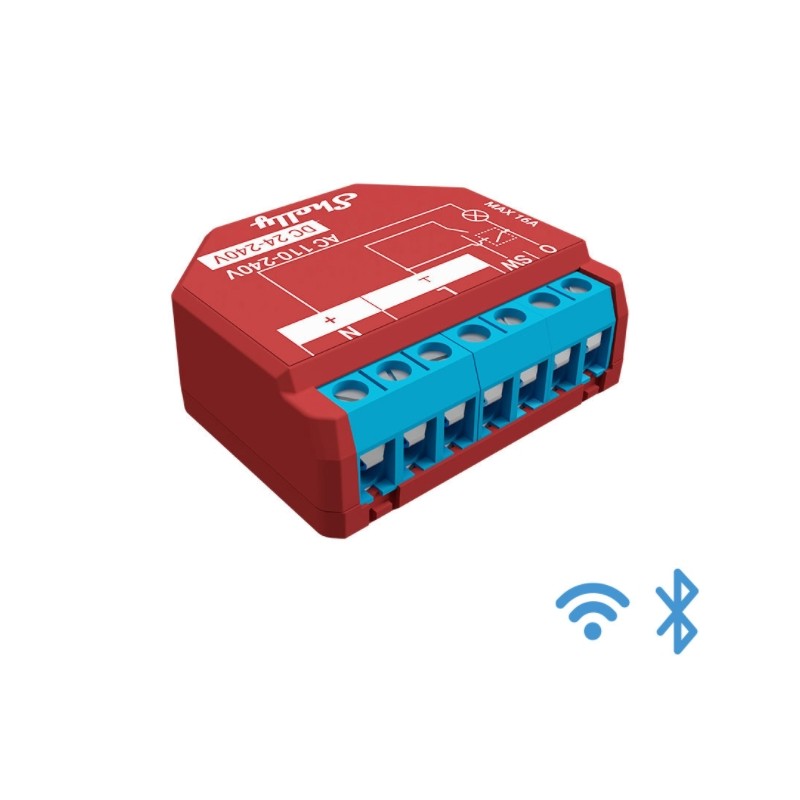 Shelly · Flush-mounted · "Plus 1PM" · Relay · max. 16A · 1 channel · Measuring function · WLAN · BT - 201819 - 4