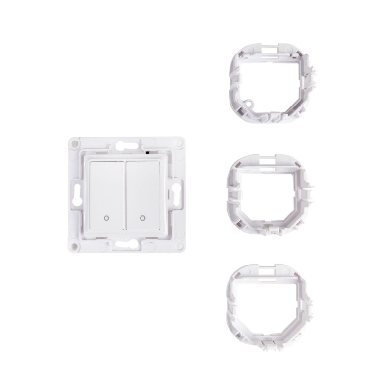Shelly · Unterputz Zubehör · "Wall Switch 2" · Wandtaster · 2-fach · Weiß - 206437 - 6