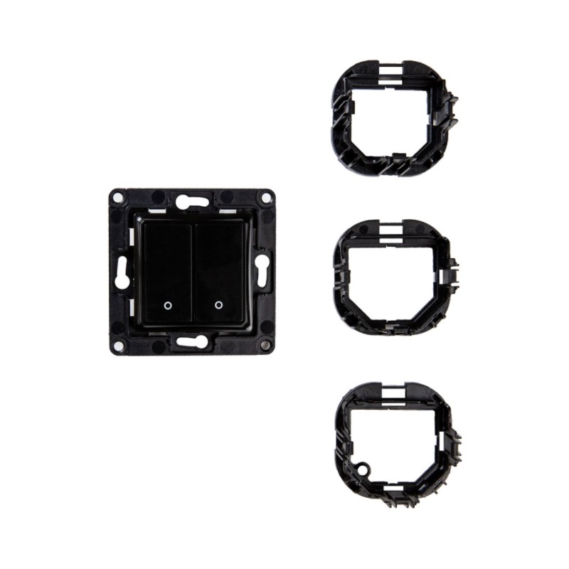 Shelly · Unterputz Zubehör · "Wall Switch 2" · Wandtaster · 2-fach · Schwarz - 206438 - 6