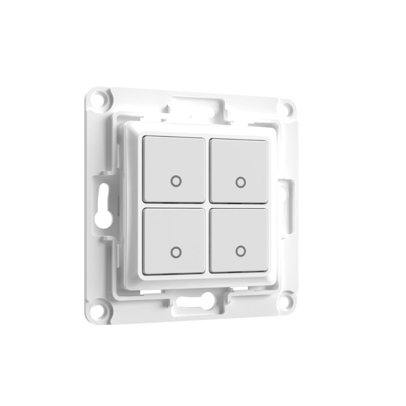 Shelly · Flush-mounted accessories · "Wall Switch 4" · Wall switch · 4-way · White - 206439 - 4