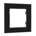 Shelly · Flush-mounted accessories · "Wall Frame 1" · Wall switch frame · 1-way · Black - 206479 - 2