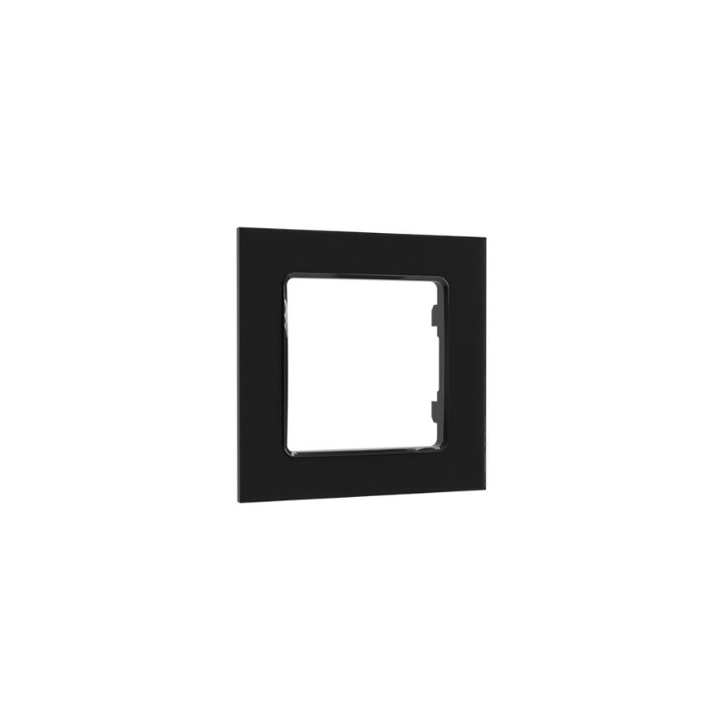 Shelly · Flush-mounted accessories · "Wall Frame 1" · Wall switch frame · 1-way · Black - 206479 - 2