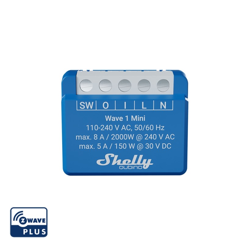Shelly · Unterputz · "Wave 1 Mini" · Relais · max. A · 1 Kanal · Z-Wave - 227560 - 9