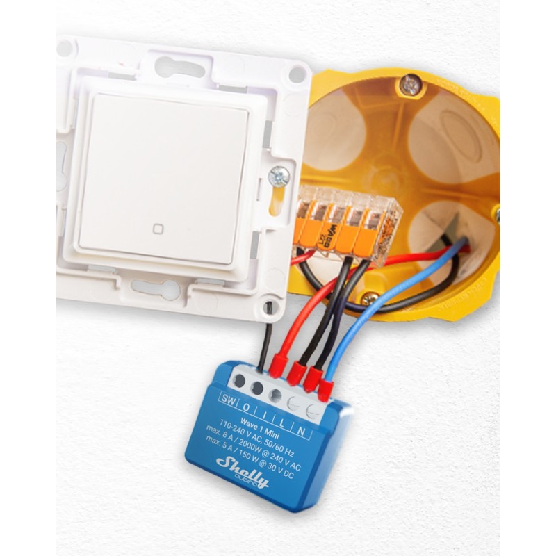 Shelly · Unterputz · "Wave 1 Mini" · Relais · max. A · 1 Kanal · Z-Wave - 227560 - 10