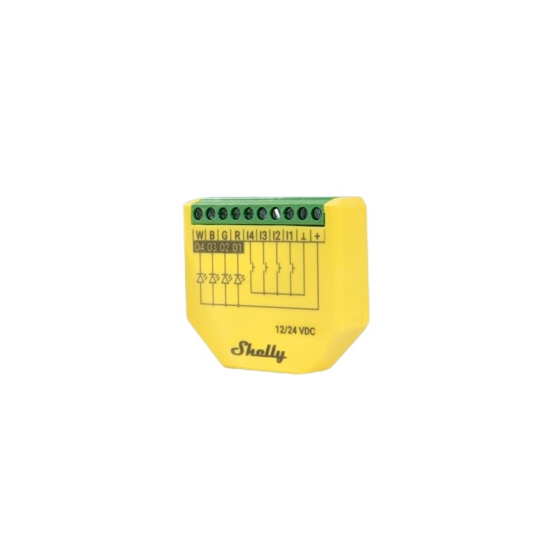 Shelly · Flush-mounted · "Plus RGBW PM" · LED light controller · WLAN · BT - 227563 - 2