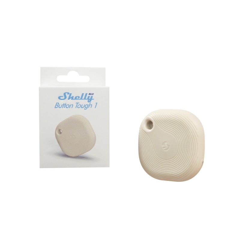 Shelly · Plug & Play · "Blu Button Tough Ivory" · Schalter & Dimmer · Bluetooth · Batterie · Hellbeige - 227569 - 6