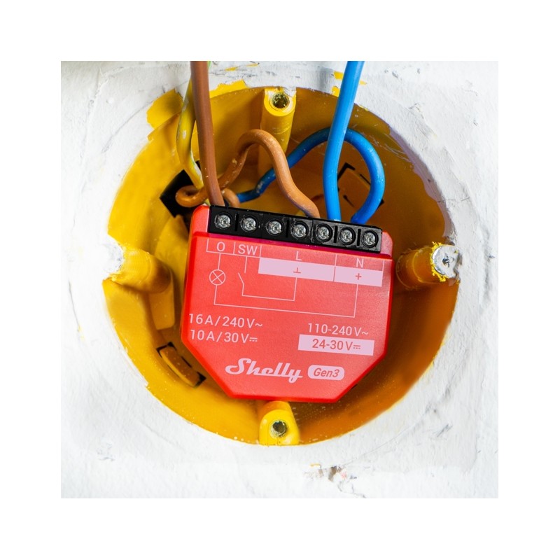 Shelly · Unterputz · "1PM Gen3" · Relais · max 16A · 1 Kanal · WLAN · BT - 231354 - 7