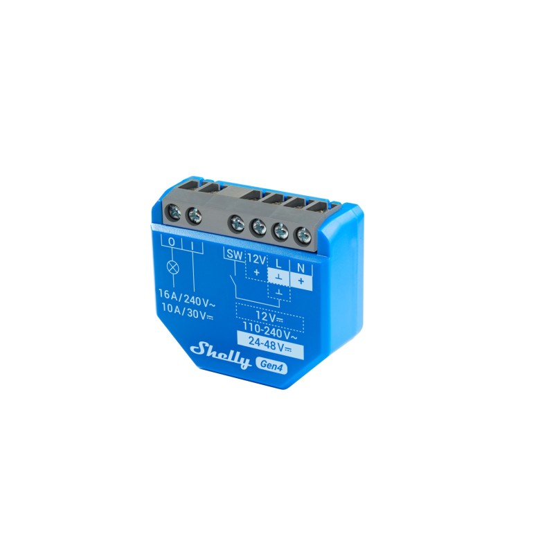 Shelly · Flush-mounted · "1 Gen4 pack of 4" · Relay · max 16A · 1 channel · WLAN · Matter · Zigbee · Bluetooth - 243165 - 8