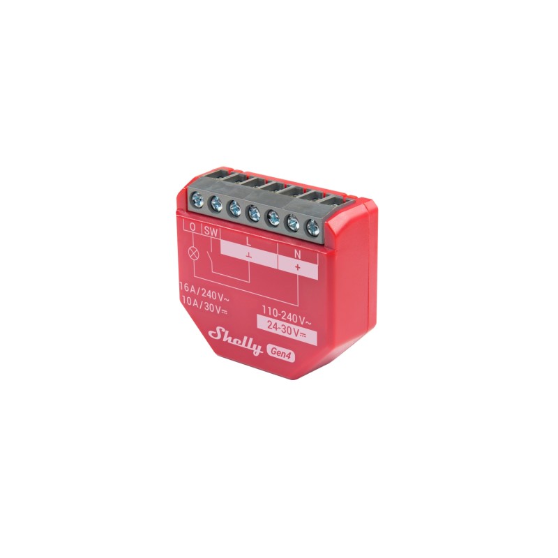 Shelly · Unterputz · "1PM Gen4 2er Pack" · Relais · max 16A · 1 Kanal · Messfunktion · WLAN · Matter · Zigbee · Bluetooth - 2