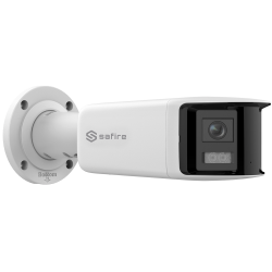 Bullet-Panorama-Kamera 4 Megapixel - 2x 1/2.5" Progressive Scan CMOS Nachtfarbe - Objektiv 2.8mm, Panoramasicht 180º - Komprimie