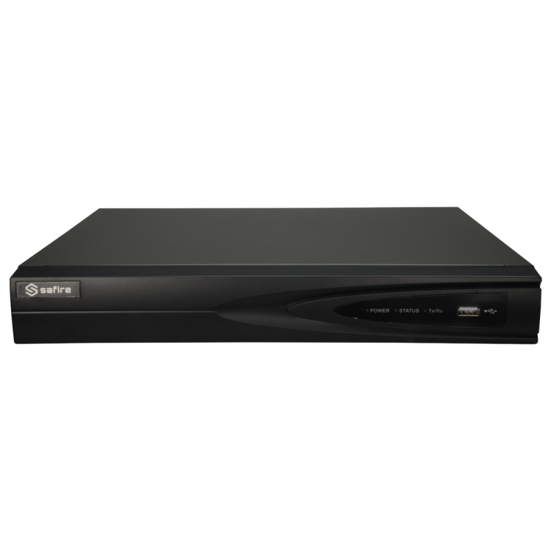 Videorecorder 5n1 Safire - Audio über Koaxialkabel - 8CH HDTVI/HDCVI/AHD/CVBS/ 8+4 IP - 8 Mpx (8FPS) / 5 Mpx (12FPS) - Ausgang H