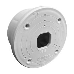 Connection box for dome cameras - White color - Made of plastic CBOX-HD-111 MARCA BLANCA 1 - Artmar Electronic & Security AG