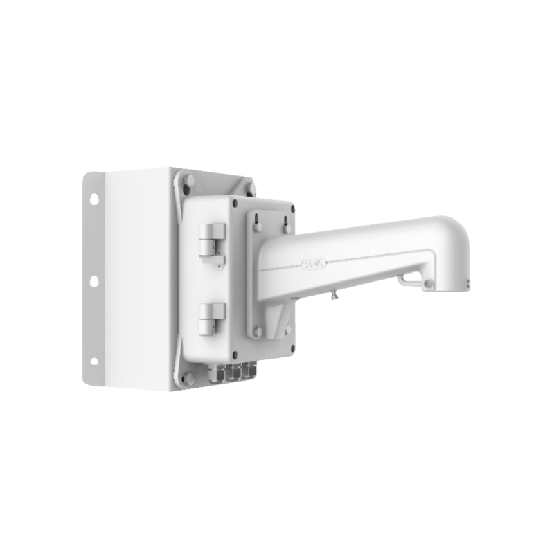 Eckwinkel mit Anschlussdose - Anschlussbox - Geeignet für den Außenbereich - Geeignet für Eckmontage - Weiße Farbe DS-1602ZJ-BOX