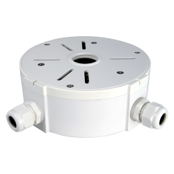Anschlussbox - Für Bullet- oder Dome-Kameras - Geeignet für den Außenbereich - Decken- oder Wandinstallation - Weiße Farbe - Kab