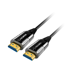 HDMI-Glasfaserkabel - HDMI Typ A Stecker - Unterstützt 4K@60 Hz - 100 m - Kabel ist nicht umkehrbar - Farbe schwarz HDMI-OPTICAL