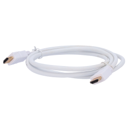 HDMI Cable - HDMI Type A Male - High Speed - 1 m - White Color - Anti-corrosive connector HDMI1-1W MARCA BLAN