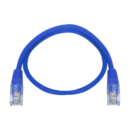 UTP Safire Kabel - Ethernet - Verbinder RJ45 - Kategorie 5E - 0.3 m - Blaue Farbe UTP1-03B SAFIRE 1 - Artmar Electronic & Securi