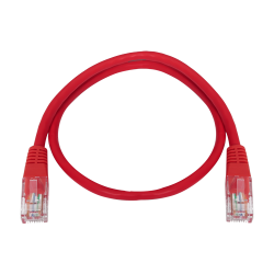 UTP Safire Kabel - Ethernet - Verbinder RJ45 - Kategorie 5E - 0.3 m - Rote Farbe UTP1-03R SAFIRE 1 - Artmar Electronic & Securit