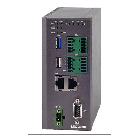 ALLNET DIN-RAIL / top hat rail PC LEC-3030T - Atom E3815 - 154726 - 1