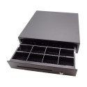 Cash register High-quality ball-bearing cash drawer 410x420x100mm, 4 note compartments, 8 coin compartments - 194588 - 1