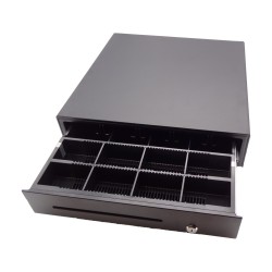 Cash register High-quality ball-bearing cash drawer 410x420x100mm, 4 note compartments, 8 coin compartments - 194588 - 1
