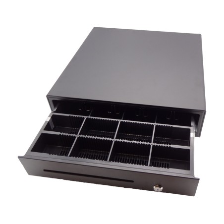 Cash register High-quality ball-bearing cash drawer 410x420x100mm, 4 note compartments, 8 coin compartments - 194588 - 1
