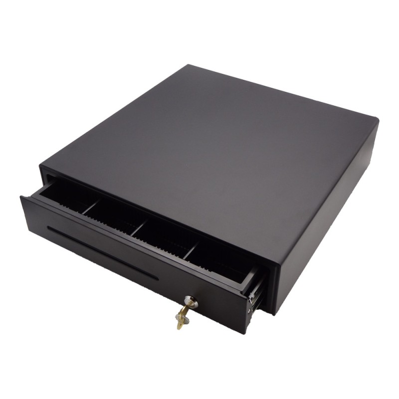 Cash register High-quality ball-bearing cash drawer 410x420x100mm, 4 note compartments, 8 coin compartments - 194588 - 2