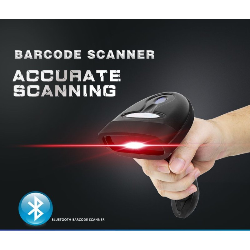 ALLNET barcode scanner ALL-SC1228B, 2D wireless, incl. wireless 2.4G dongle - 207256 - 3
