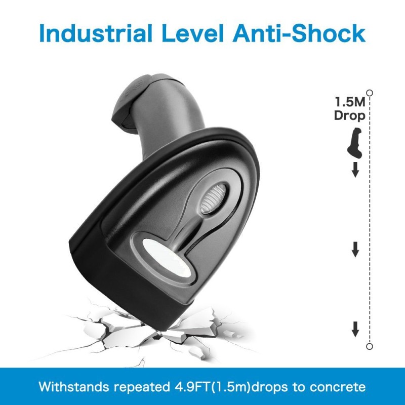 ALLNET barcode scanner ALL-SC1228B, 2D wireless, incl. wireless 2.4G dongle - 207256 - 4