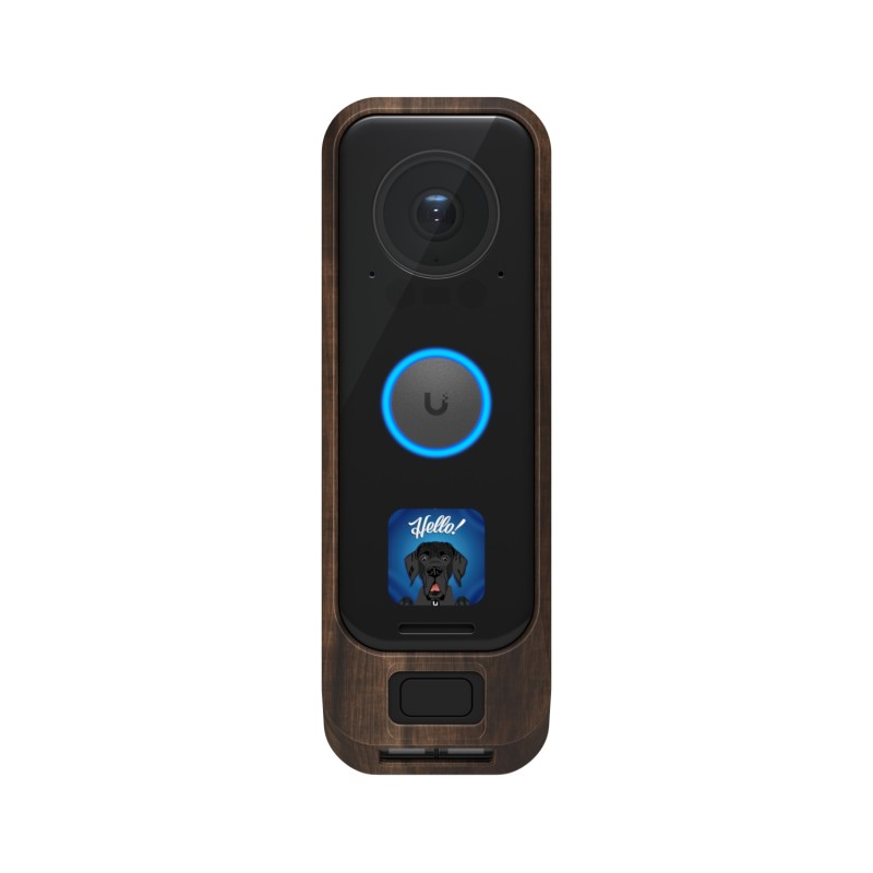 Ubiquiti Unifi G4 Doorbell Pro Cover/for the G4 Doorbell Pro/ UACC-G4-DB-Pro-Cover-Wood - 228616 - 1