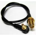 ALLNET Antenna Pigtail SMA (F) to CRC9, 15cm~35cm - 158572 - 1