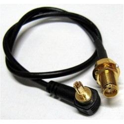 ALLNET Antennen-Pigtail SMA (F) auf CRC9, 15cm~35cm - 158572 - 1