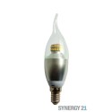 Synergy 21 LED Retrofit E14 Candle 6W 360° WW curved - 98508 - 1