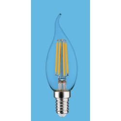 Synergy 21 LED Retrofit E14 candle clear curved 4.5W ww - 167041 - 1