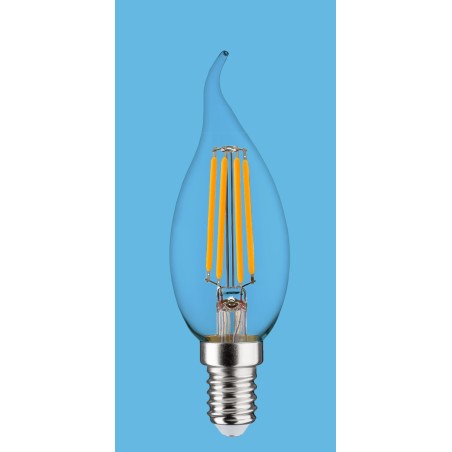 Synergy 21 LED Retrofit E14 candle milky curved 4.5W ww dimmable - 167043 - 1