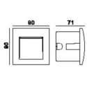 Synergy 21 LED wall light 04 IP65 - 150035 - 2