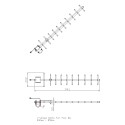 ALLNET Antenne 868MHz 12.5dbi Antenne (N-Female) YAGI ANT-868-12.5dbi-Yagi LoRA HELIUM IoT - 208619 - 4