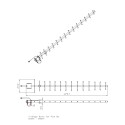 ALLNET Antenna 868MHz 14dbi Antenna (N-Female) YAGI ANT-868-14dbi-Yagi LoRA Helium IoT - 208821 - 4
