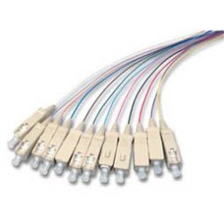 LWL Pigtail-SC 9/125u, 2mtr. OS2, 12-Pack, colored - 68855 - 1