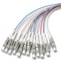 LWL-Pigtail-LC 50/125u, 2mtr. OM3, 12-Pack, farbig - 95803 - 1