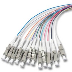 LWL-Pigtail-LC 50/125u, 2mtr. OM3, 12-Pack, farbig - 95803 - 1