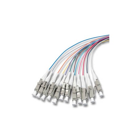 LWL-Pigtail-LC 50/125u, 2mtr. OM3, 12-Pack, farbig - 95803 - 1