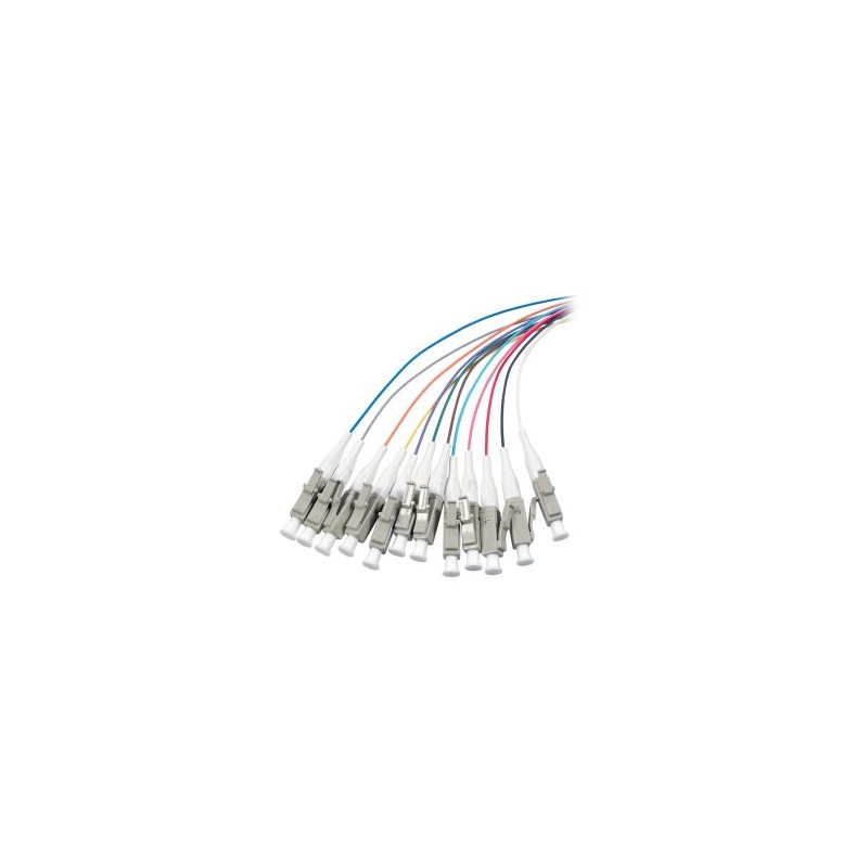 LWL-Pigtail-LC 50/125u, 2mtr. OM4, 12-Pack, farbig - 121288 - 1