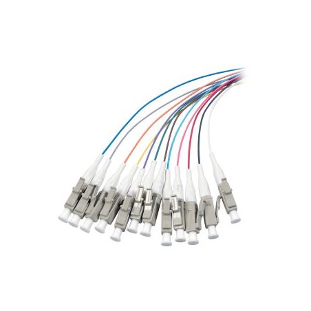 LWL-Pigtail-LC 50/125u, 2mtr. OM4, 12-Pack, farbig - 121288 - 1