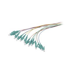 LWL-Pigtail-LC 50/125u, 2mtr. OM3, 12-Pack, farbig, Synergy 21, - 147227 - 1