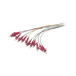 LWL-Pigtail-LC 50/125u, 2mtr. OM4, 12-Pack, farbig, Synergy 21, - 147228 - 1